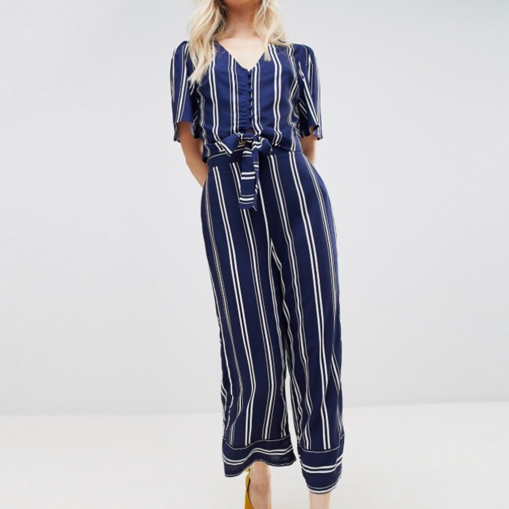 Asos wide leg and crop top